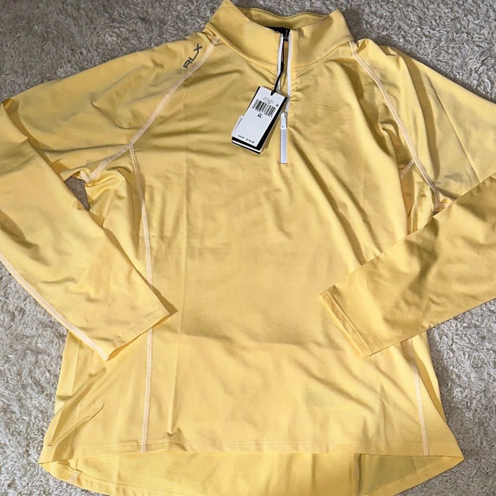 Ralph Lauren RLX  Yellow quarter zip